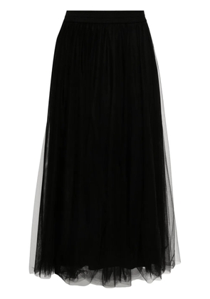 Fabiana Filippi tulle midi skirt - Black