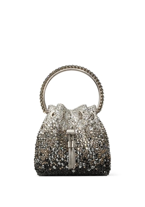 Jimmy Choo Bon Bon crystal-embellished shoulder bag - Black