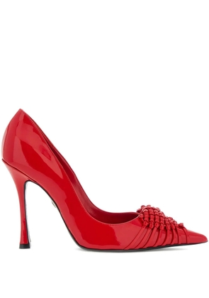 Roberto Cavalli leather pumps - Red