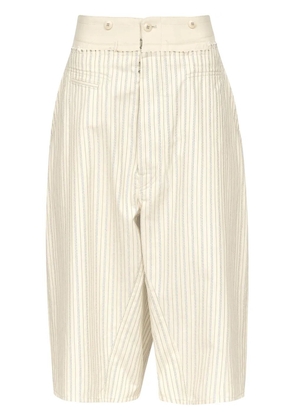 Maison Margiela striped shorts - Neutrals