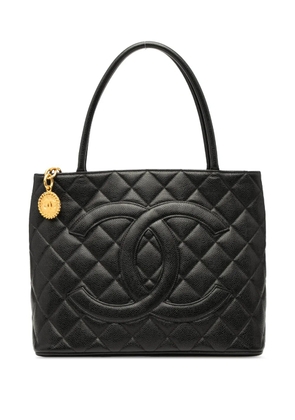 CHANEL Pre-Owned 2000-2002 Caviar Medallion tote bag - Black