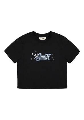 GmbH logo-print cropped T-shirt - Black