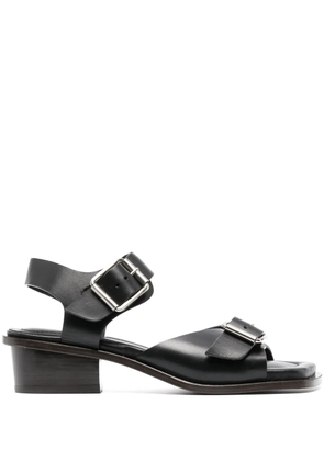 LEMAIRE 35mm double-buckle sandals - Black