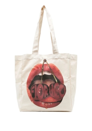 Fiorucci graphic-printed tote bag - Neutrals