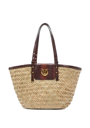 PINKO Love Summer tote bag - Neutrals