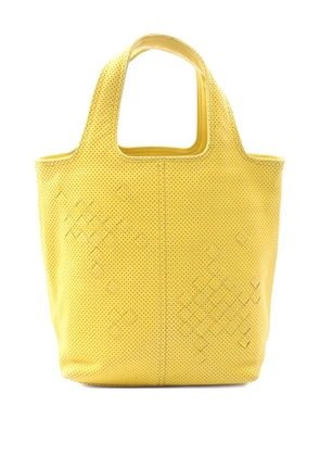 Bottega Veneta Pre-Owned 2000s Intrecciato punching tote bag - Yellow
