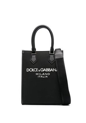 Dolce & Gabbana small raised-logo tote bag - Black