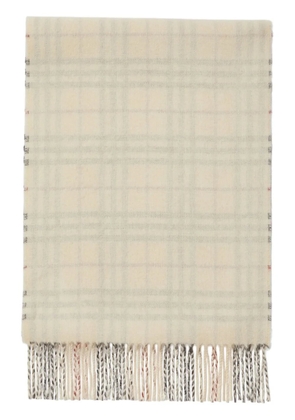 Burberry checked reversible cashmere scarf - Neutrals