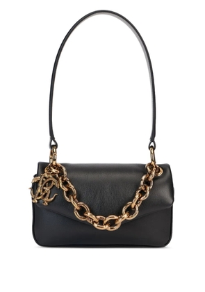Roberto Cavalli chain-charm shoulder bag - Black