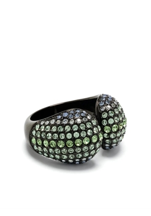 Swarovski Sublima crystal-embellished cocktail ring - Black