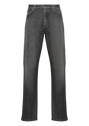 Zegna logo-patch slim-cut jeans - Grey