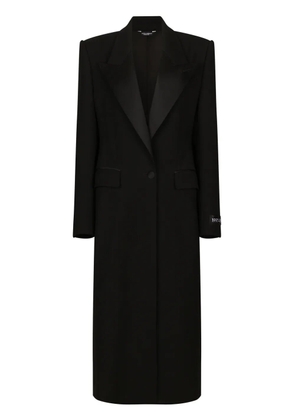 Dolce & Gabbana peak-lapel single-breasted coat - Black