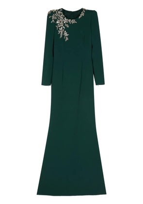 Jenny Packham Angel Eyes crystal-embellished dress - Green