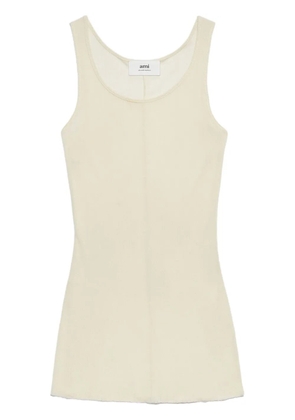 AMI Paris scoop-neck sleeveless tank top - Neutrals