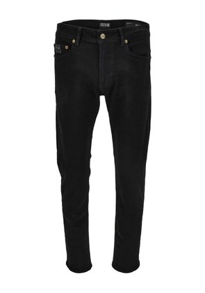 Versace Jeans Couture logo-plaque jeans - Black
