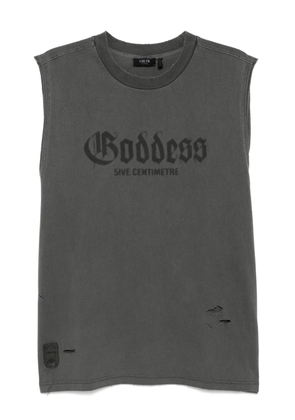 FIVE CM graphic-print vest - Grey