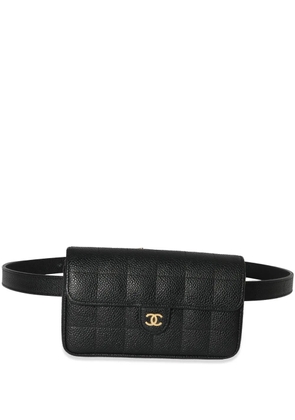 CHANEL Pre-Owned Choco Bar leather belt bag - Black