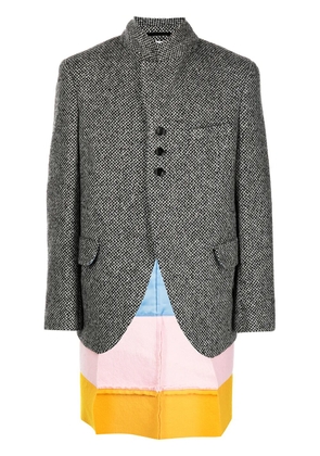 Comme des Garçons Homme Plus colour-block panelled blazer - Grey