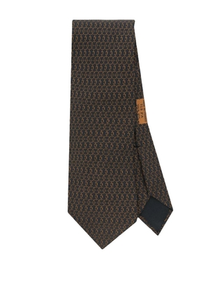 Hermès Pre-Owned 2010s silk tie - Black