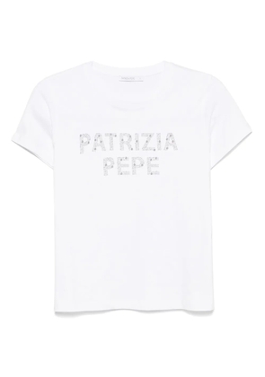 Patrizia Pepe logo-appliqué T-shirt - White