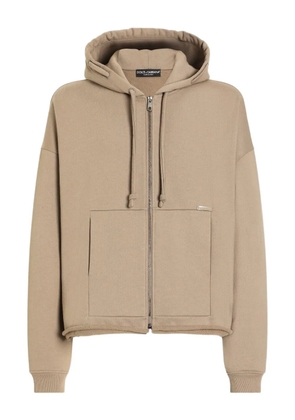 Dolce & Gabbana zip-up hoodie - Neutrals