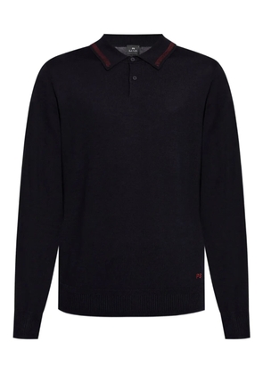 PS Paul Smith merino wool polo shirt - Blue