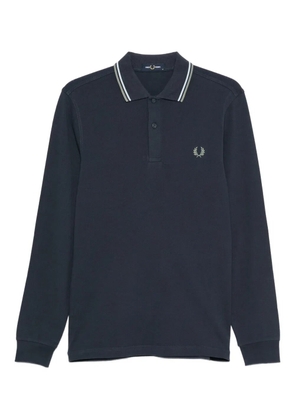 Fred Perry long-sleeve cotton polo shirt - Blue