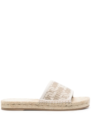 Tod's embroidered sandals - Neutrals
