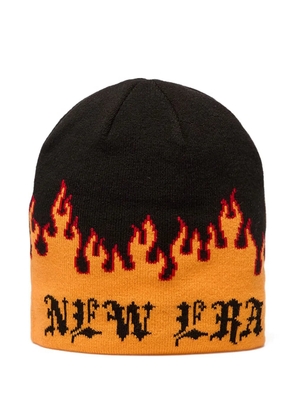 NEW ERA CAP Flame Skull beanie - Black