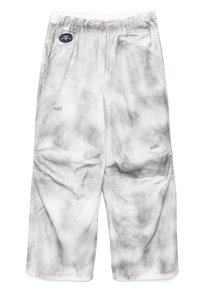 AAPE BY *A BATHING APE® washed-effect jeans - White
