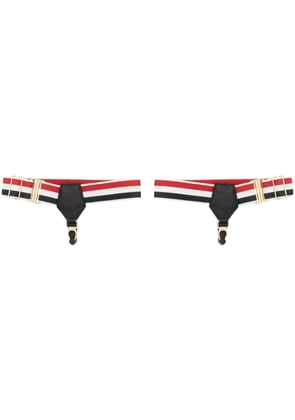 Thom Browne RWB-stripe sock garter - Blue