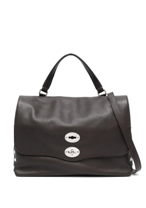 Zanellato large Postina leather tote bag - Brown