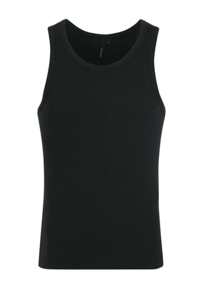 ENTIRE STUDIOS ribbed-trims tank top - Black