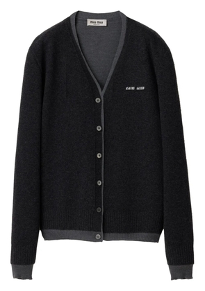 Miu Miu v-neck cardigan - Grey
