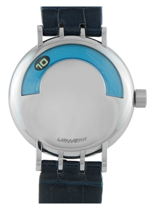 Urwerk steel wandering hours 38mm watch - Blue