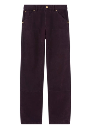 Versace overdyed carpenter trousers - Red