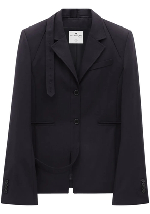 Courrèges wool blazer - Black