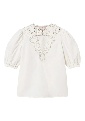 TWINSET broderie-anglaise blouse - White