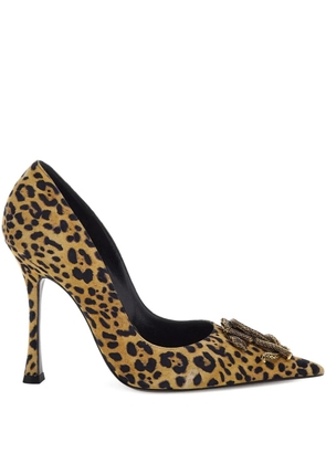 Roberto Cavalli Mirror Snake pumps - Neutrals