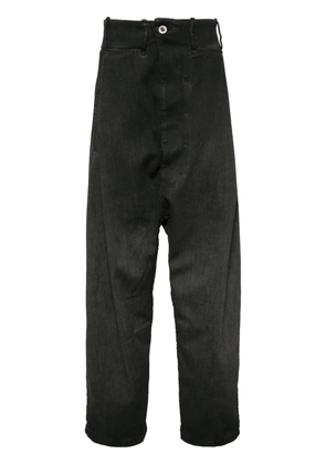Boris Bidjan Saberi flap-pocket cotton-blend trousers - Grey