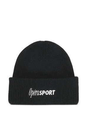 OpéraSPORT Andrè embroidered-logo beanie - Black