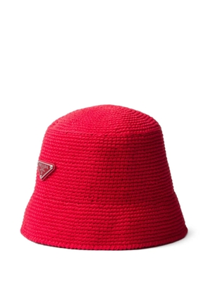 Prada crocheted bucket hat - Red