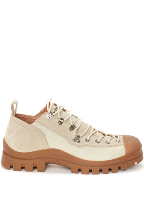 JW Anderson embroidered-logo lace-up shoes - Neutrals