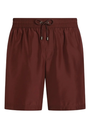 Dolce & Gabbana drawstring swim shorts - Red