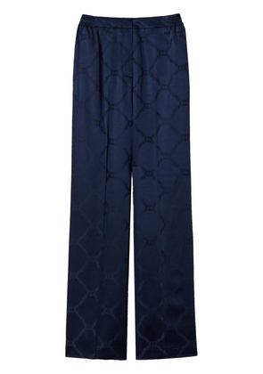 TWINSET Oval T-jacquard palazzo pants - Blue