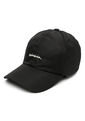 Nanushka logo-embroidered drawstring cap - Black