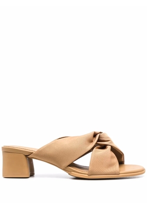 Camper Katie knot-detail leather sandals - Neutrals