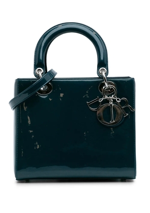 Christian Dior Pre-Owned 2015 Medium Patent Lady Dior satchel - Blue