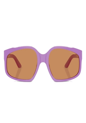 Miu Miu Eyewear geometric-frame sunglasses - Purple