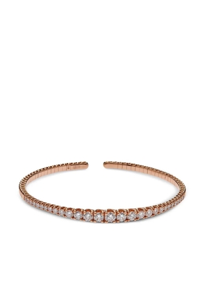 Jewels Aficionado 18kt rose gold diamond cuff bracelet - Pink